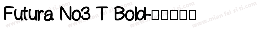 Futura No3 T Bold字体转换